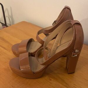 Limelight Tan Platform Heels